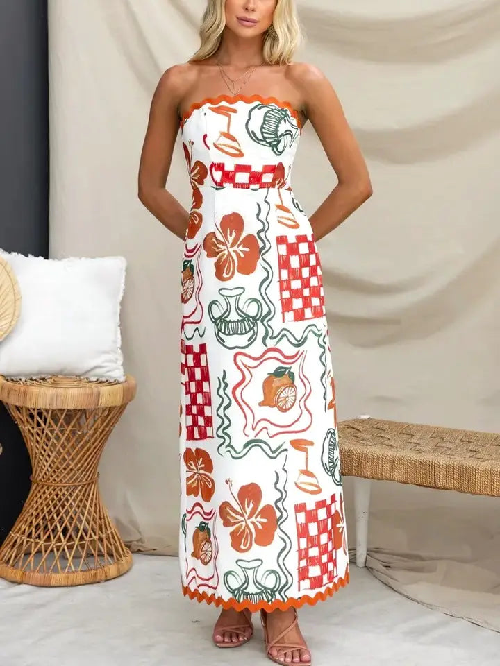 Clementine Strapless Wrap Over Resort Dress Tunics Exclusive limited