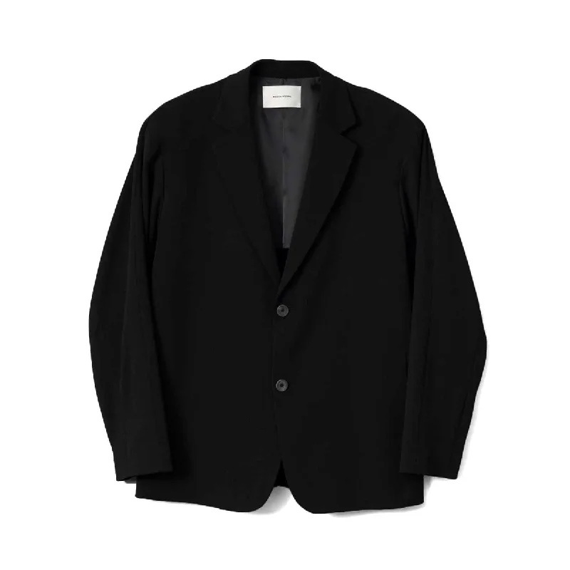 [MAISON SPECIAL]OUTLAST Split Raglan Dress-Over Single Tailored Jacket/BLACK(11241111204) Boat Neck Shawl Collar Notched Collar