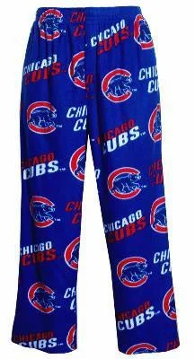 Women's Chicago Cubs Wildcard Fleece Lounge Pants Formal Slim Pants