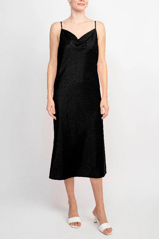 Emma & Michele 107489 - Spaghetti Strap Cowl Dress Tunics Luxurious premium