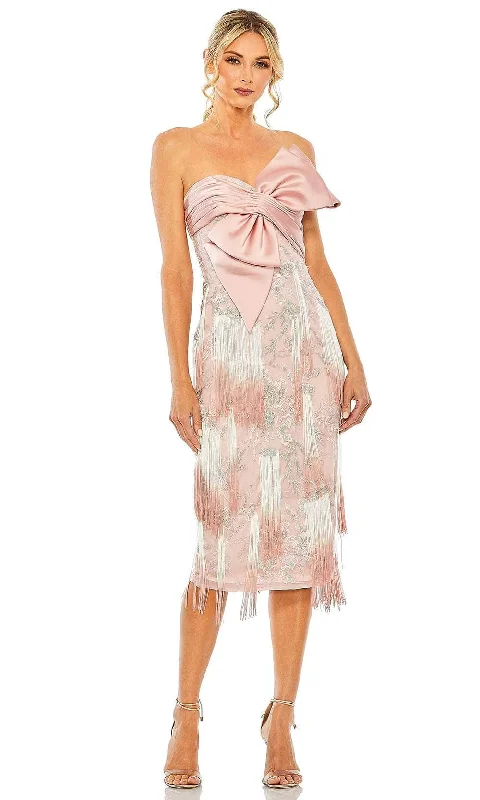 Mac Duggal 20593 - Fringed Ombre Dress Elegant Long Evening