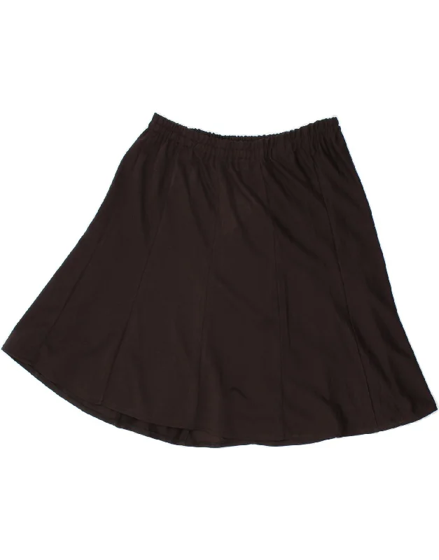 MAX & CO. Womens A-Line Skirt W32 Large Black linen skirt natural