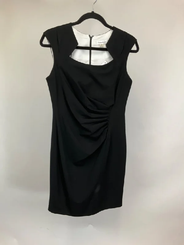 CALVIN KLEIN BLACK DRESS SZ 10p Tunics Plaid country