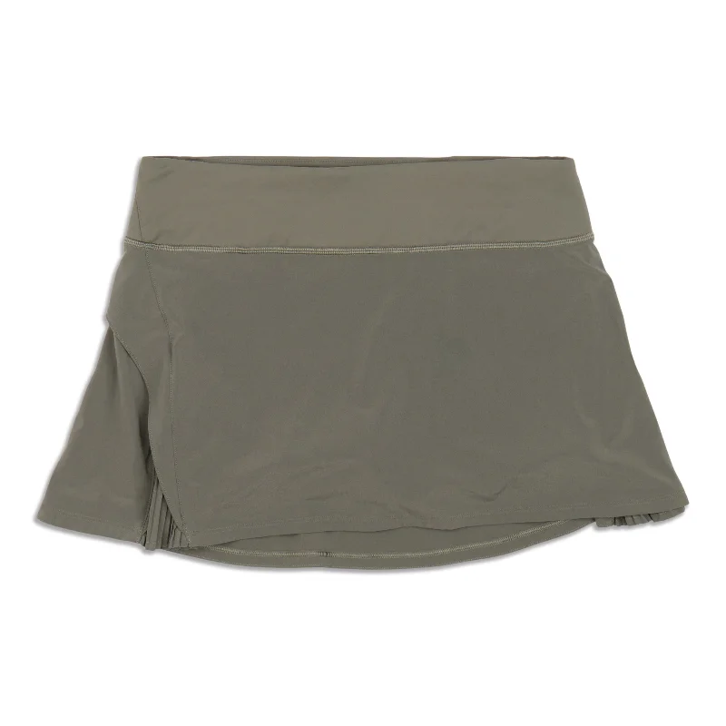 Play Off The Pleats Skirt - Resale denim skirt trendy