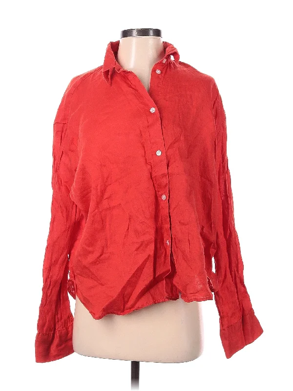 3/4 Sleeve Button Down Shirt