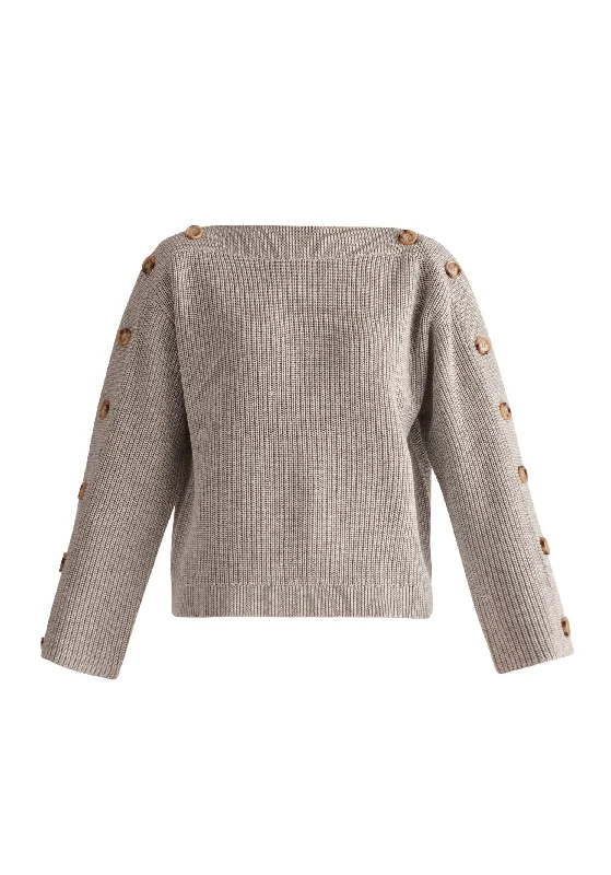 Button Sleeve Jumper