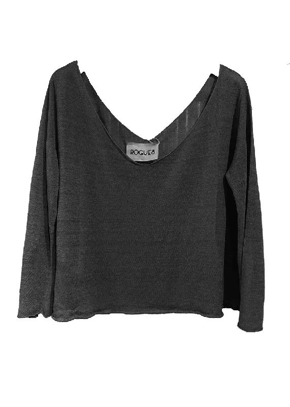 Glou Black Short Sweater