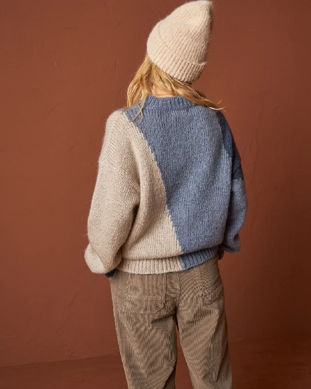 Indi & Cold Colour Block Wool Sweater