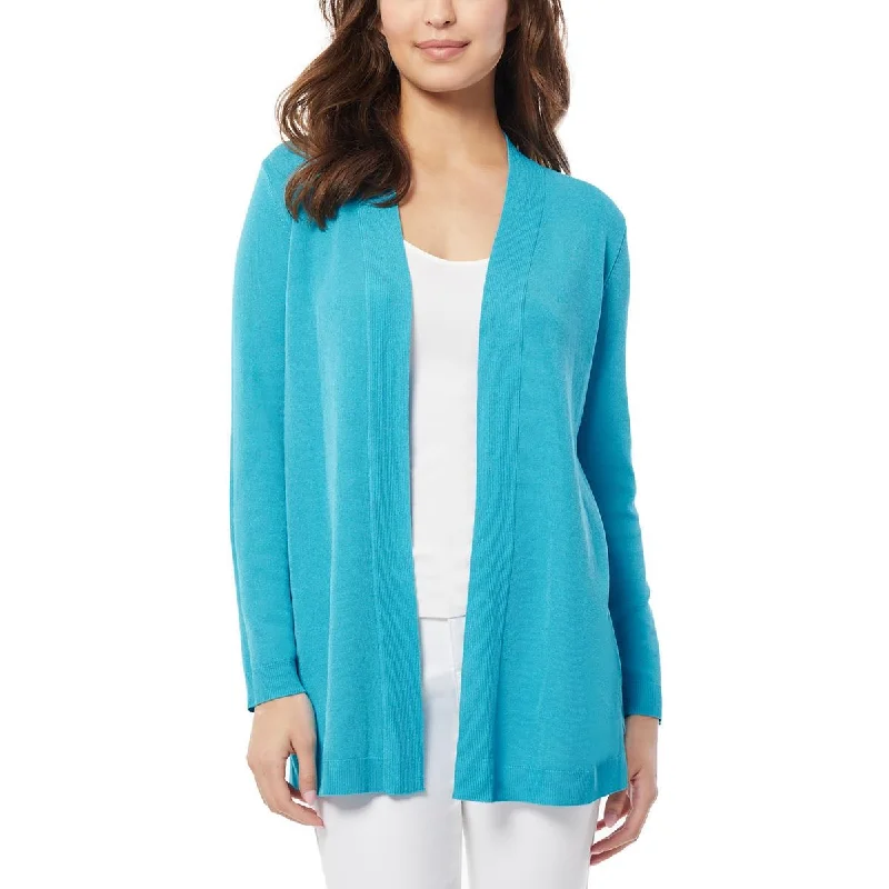 Jones New York Womens Ribbed Knit o Cardigan Sweater