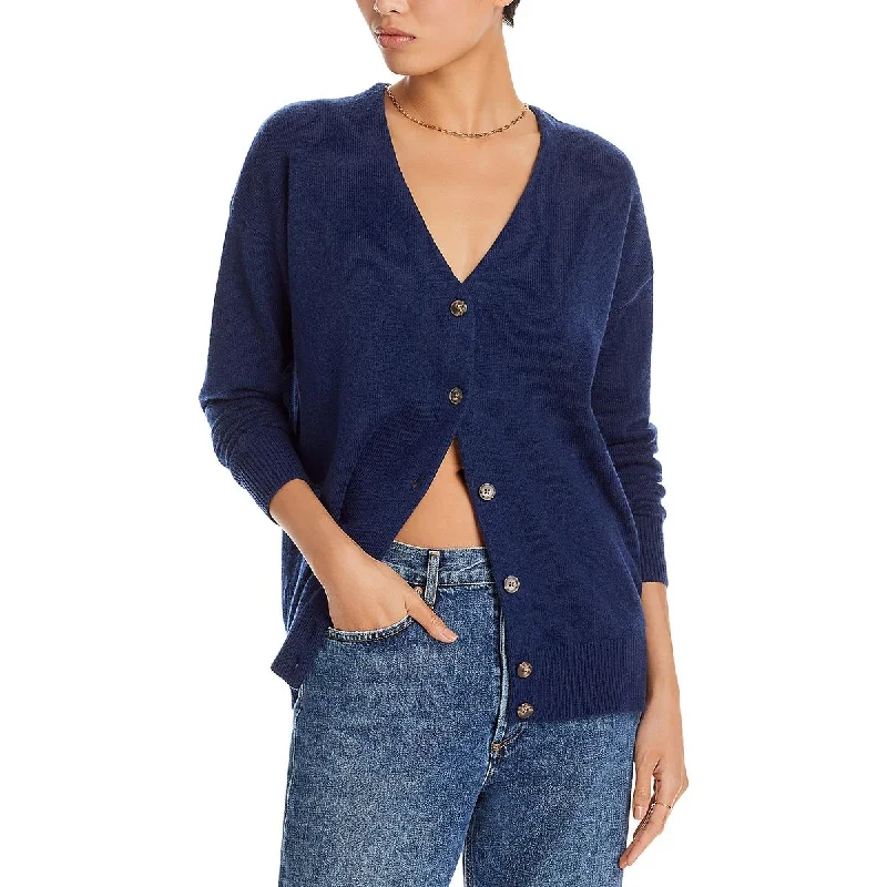 Madewell Womens Button Front Ribbed Cardigan Sweater