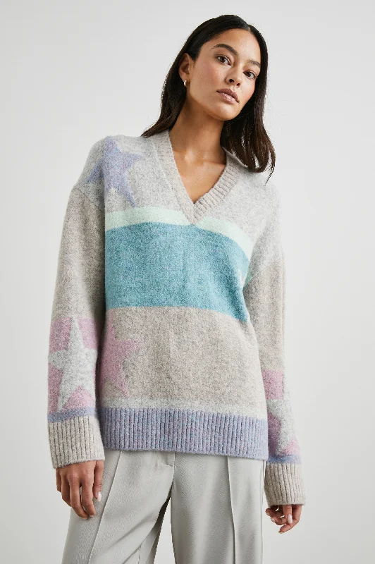 MIA SWEATER - HEATHERED STARS