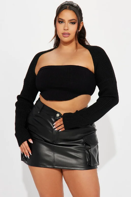 Robyn Bolero Sweater - Black