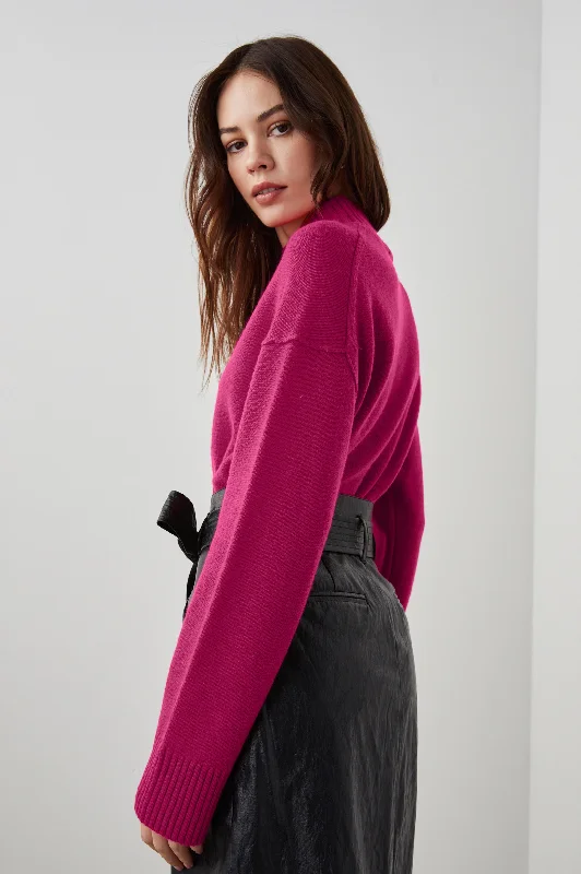 SASHA SWEATER - CERISE ROSE