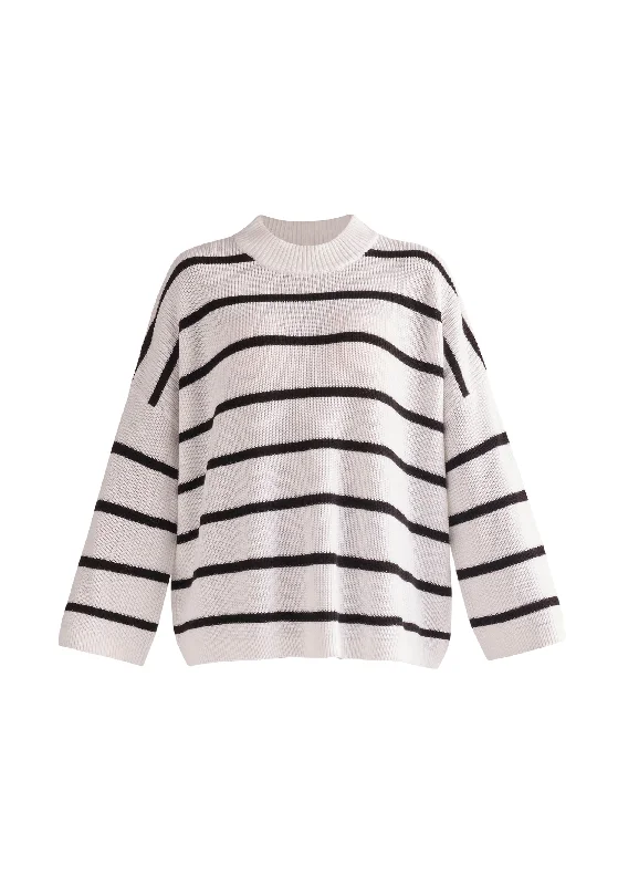 Striped High Neck Jumper