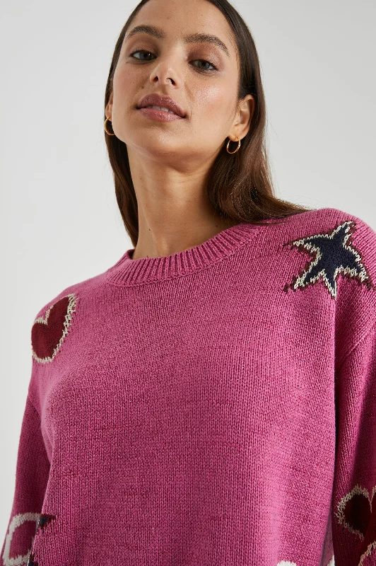 ZOEY SWEATER - PINK MULTI