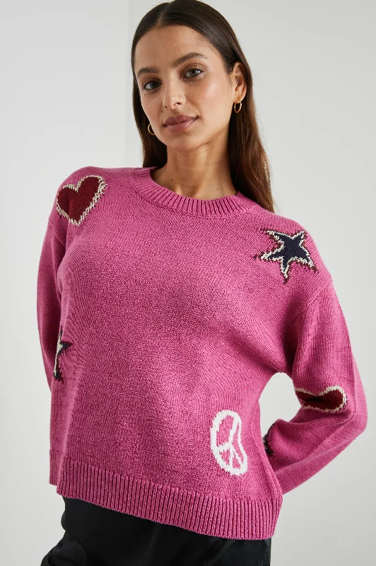 ZOEY SWEATER - PINK MULTI