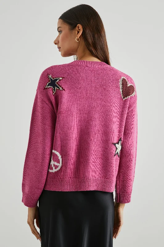 ZOEY SWEATER - PINK MULTI