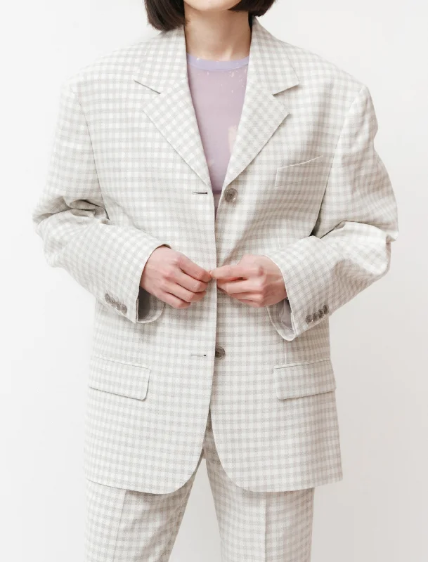 Tweed Suit Jacket Green/Grey