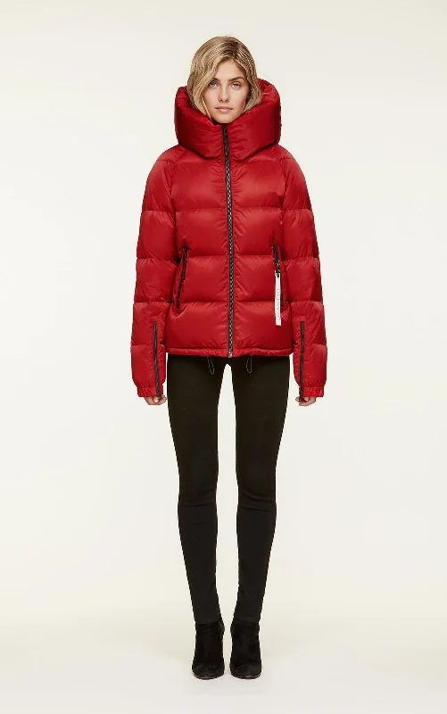 Briney Hooded Jacket (Crimson)