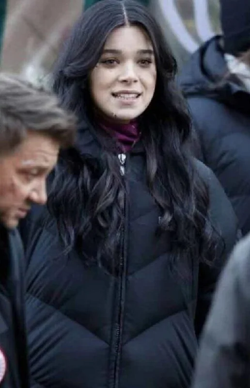 Hawkeye Hailee Steinfeld Black Puffer Coat