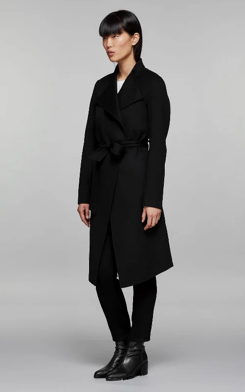 Leora Belted Coat (Black)