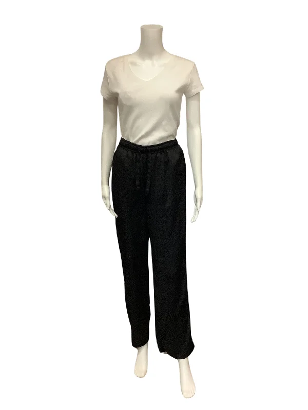 Deluc Women's Silky Drawstring Pants Black Size: S