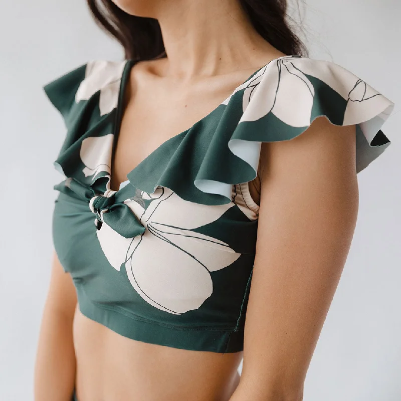 Lauren Swim Crop, Emerald Tigerlily