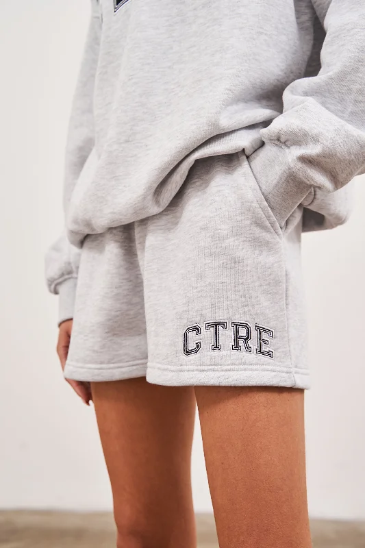 CTRE JERSEY SHORTS - GREY MARL