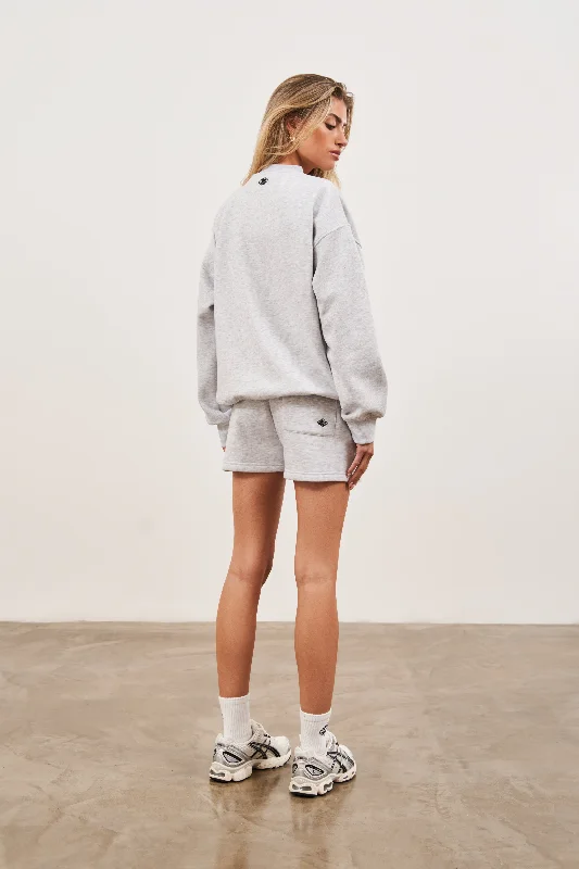 CTRE JERSEY SHORTS - GREY MARL