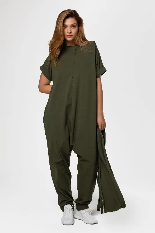 Khaki Cotton Overall