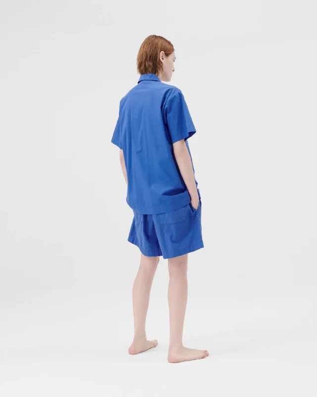 Sleepwear (Poplin) Pyjama Shorts - Royal Blue