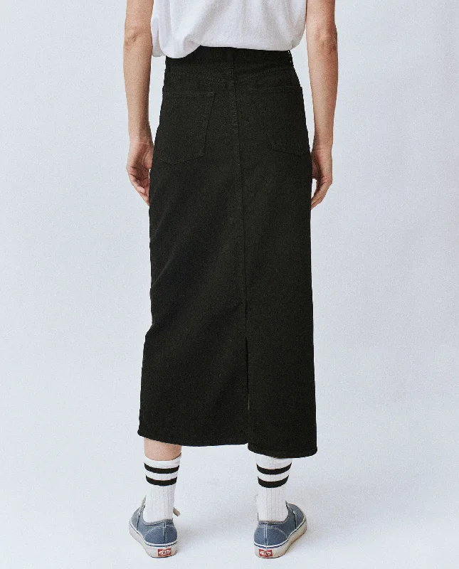 The Column Skirt. -- Black