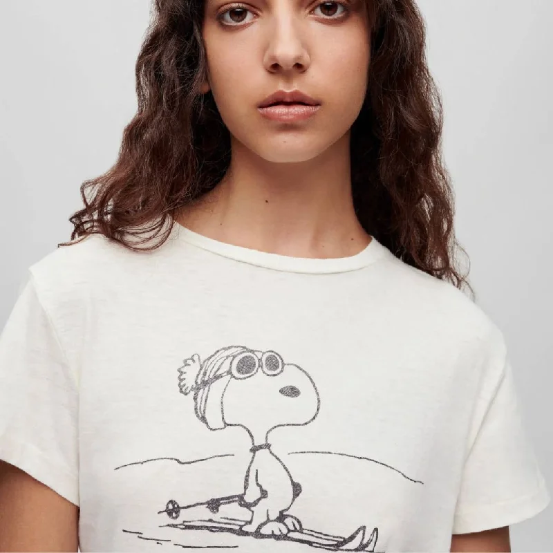 Classic Tee ""Ski Snoopy"" (Vintage White)