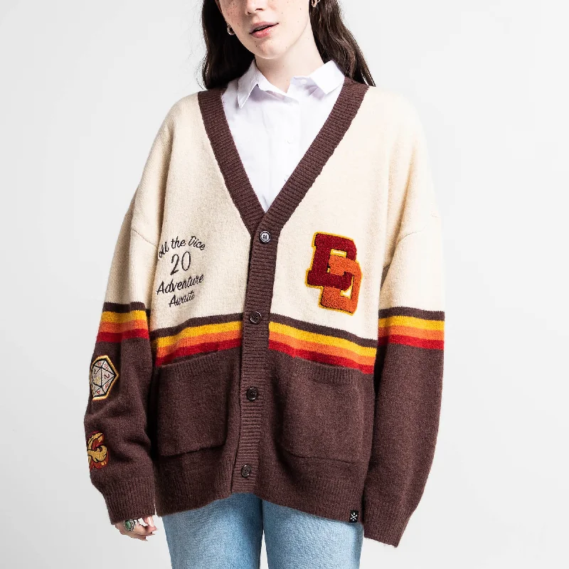 Roll The Dice Retro Varsity Cardigan