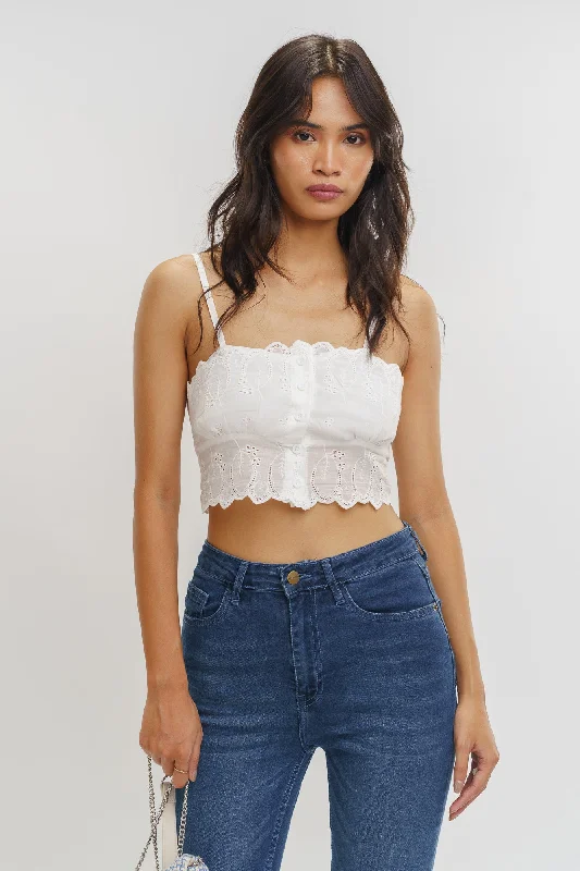 White Bustier Top