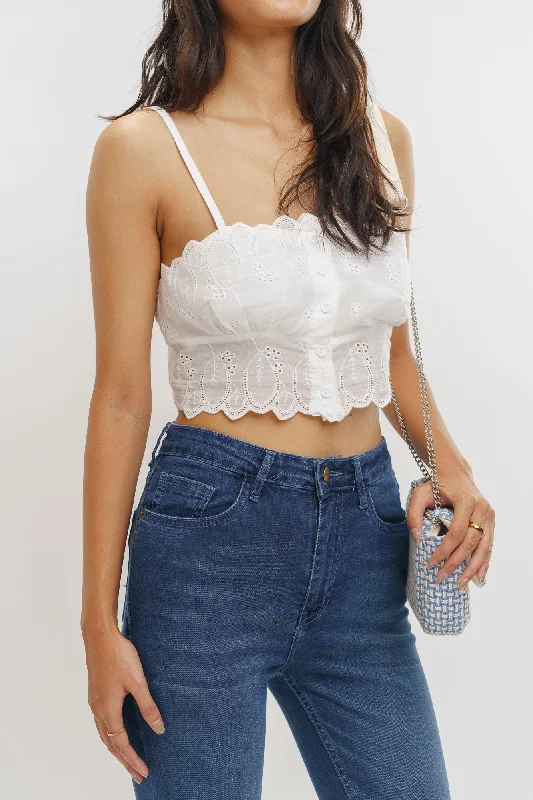 White Bustier Top