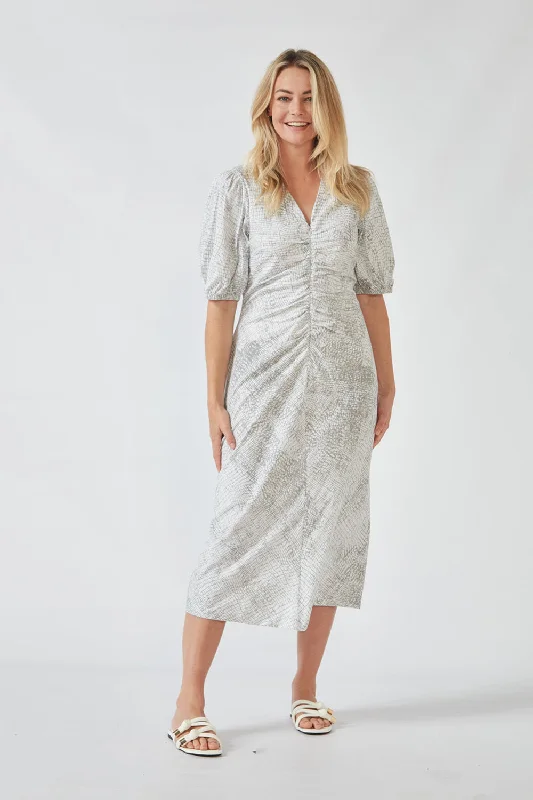 Acrobat Bay Jinx Dress - Pumice Print