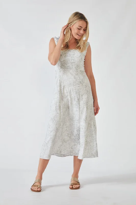 Acrobat Bay Mambo Dress - Pumice Print