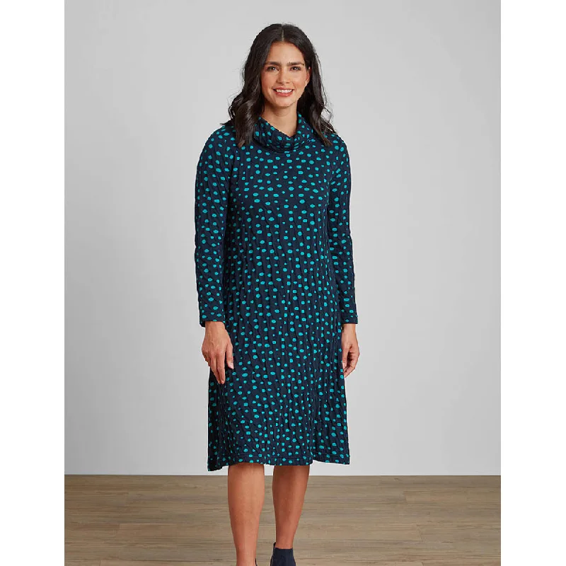 Jade & Black Spotty Dress
