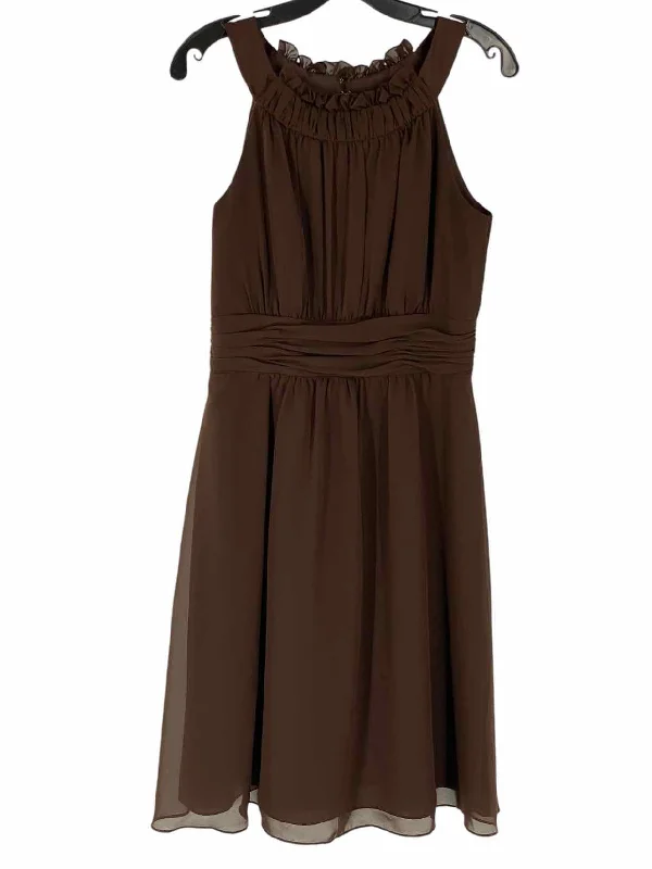 Alfred Angelo Size 10 Brown Dress