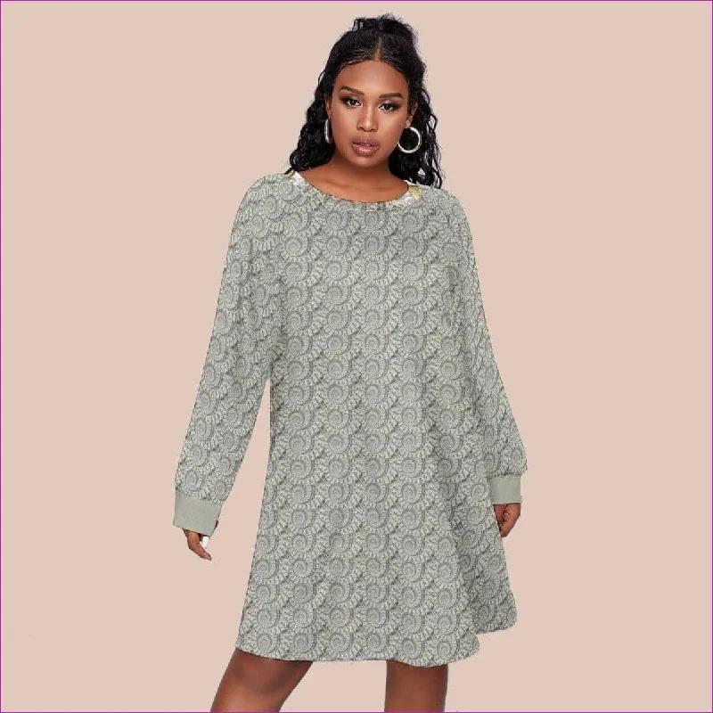Cash Womens Dress With Raglan Sleeve