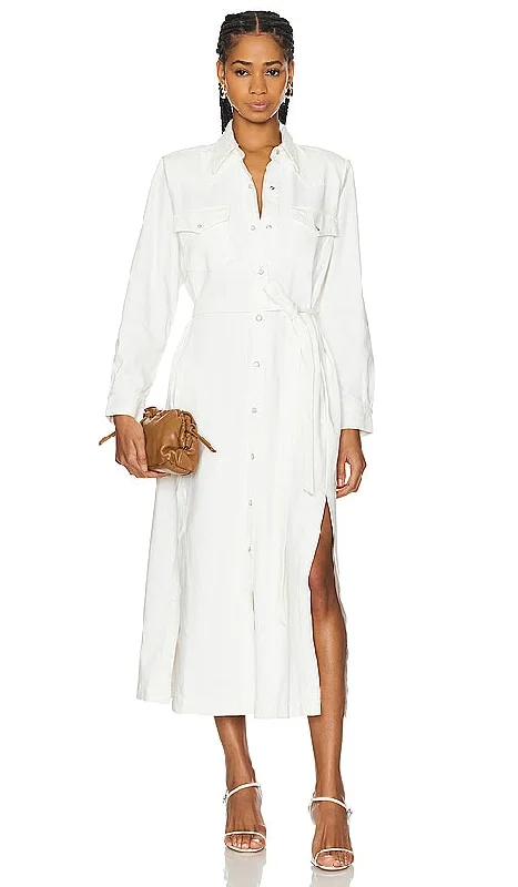 Citizens of Humanity Iris Western Dress in White