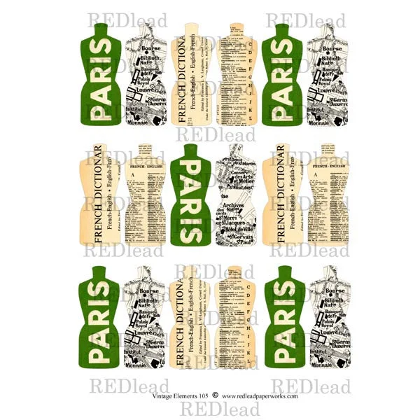Small Paris Dress Forms Vintage Elements 105