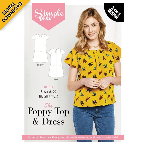 Digital Download | Simple Sew Poppy Top & Dress Sewing Pattern