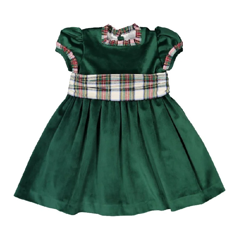 Emerald Green Velvet Dress