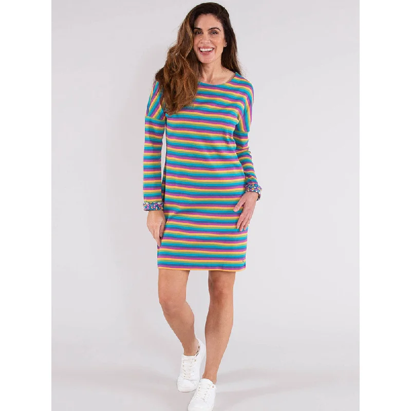 Dene Rainbow Stripe Dress