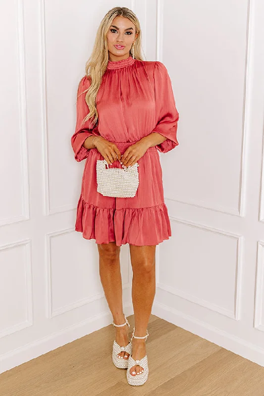 Living In The Moment Dress In Rustic Rose