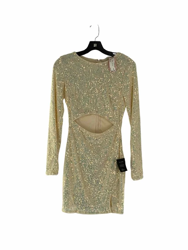Lulus Size S Cream sequined Dress
