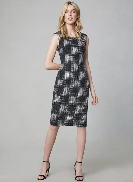 METALLIC SHEATH DRESS