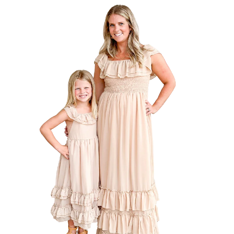 Nellie Dress Mom - Champagne